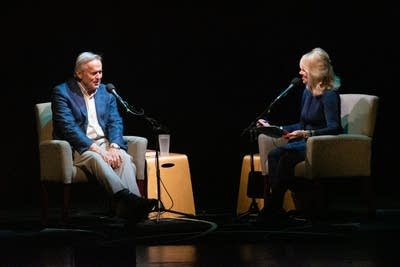John Grisham talking to crowd