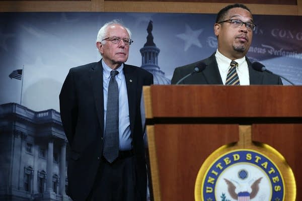 Minnesota Rep. Ellison backs Sanders for president