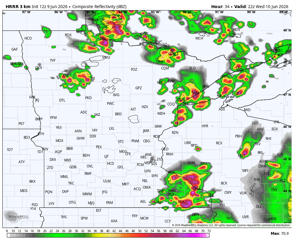 Afternoon rounds of severe storms