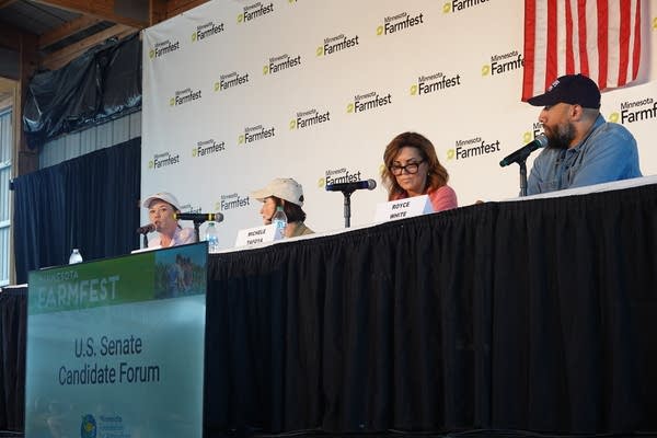 U.S. Senate candidates spar over immigration, tariffs at Farmfest