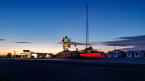 A photograph at dusk of Roy