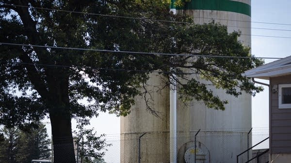 A Water tank on US Geological Survey land near the airport