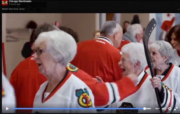Hockey team brings a game to senior citizens