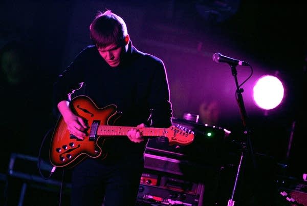 Chris Walla performs with Death Cab For Cutie