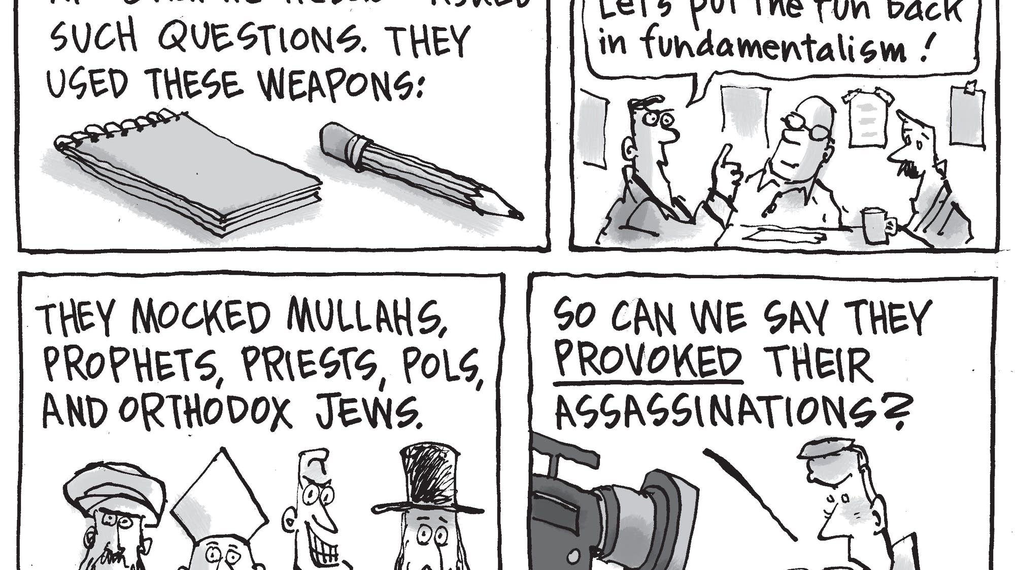 After killings, cartoonists take pen to paper | MPR News