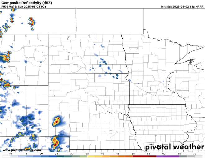 Forecast precipitation Saturday 7 p.m. to Sunday 7 p.m.