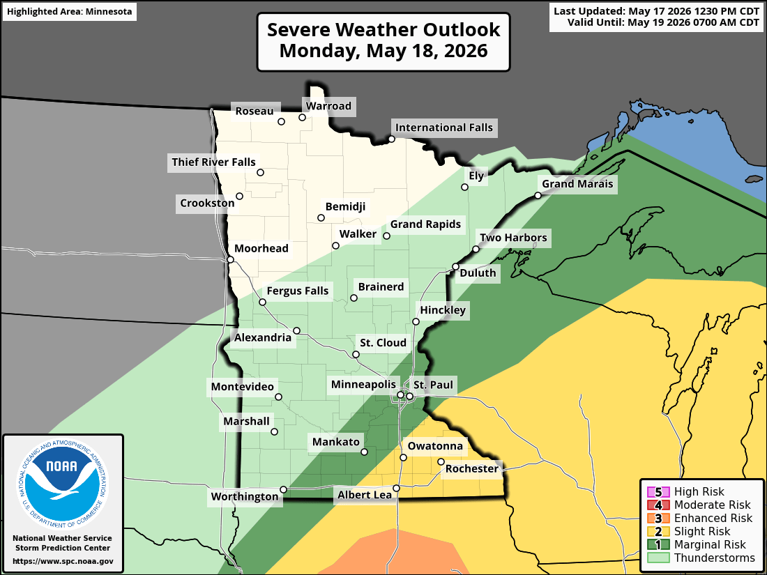 Severe weather threat for Monday