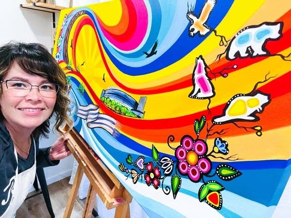 Mural created for upcoming international hockey tournament honors Indigenous land