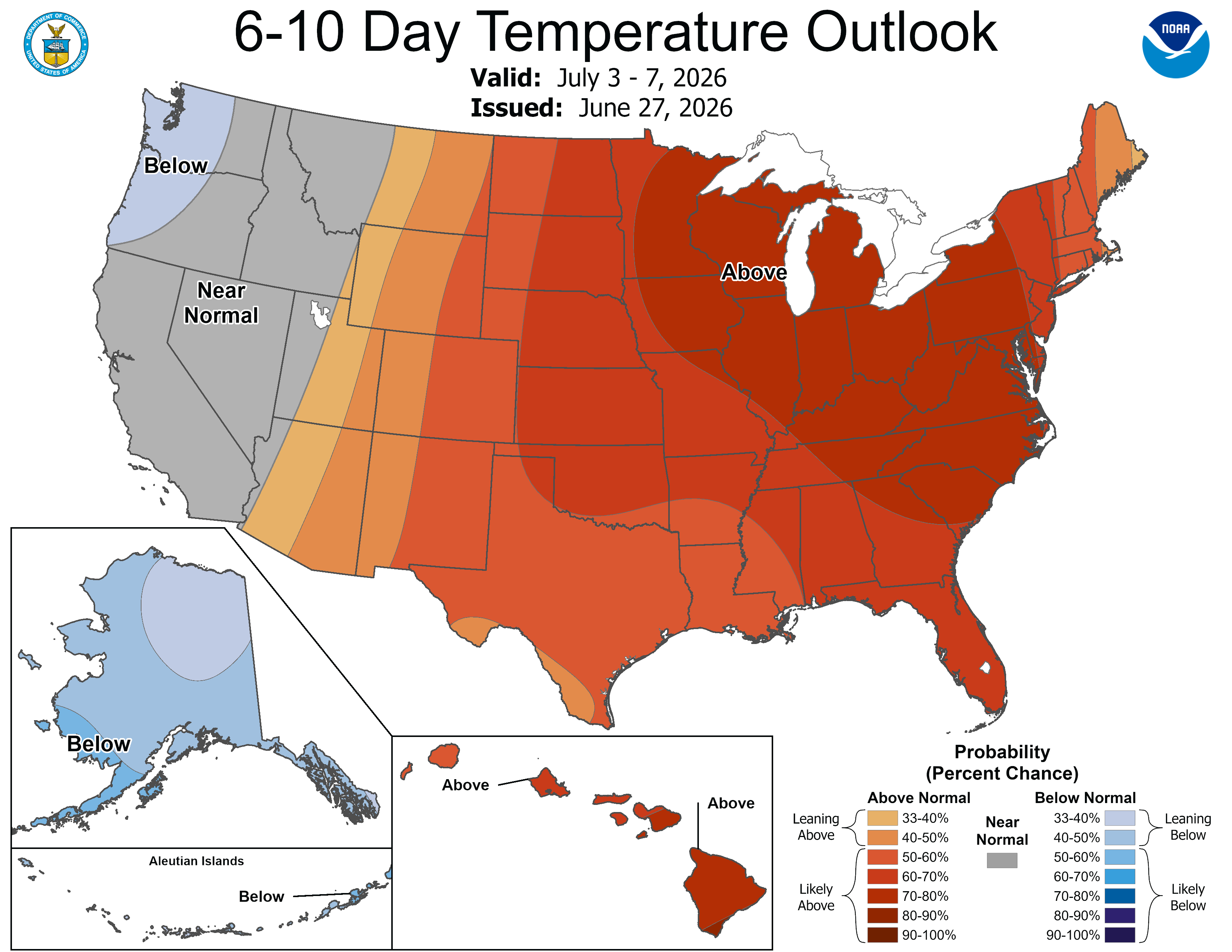 6-10 day temperature outlook