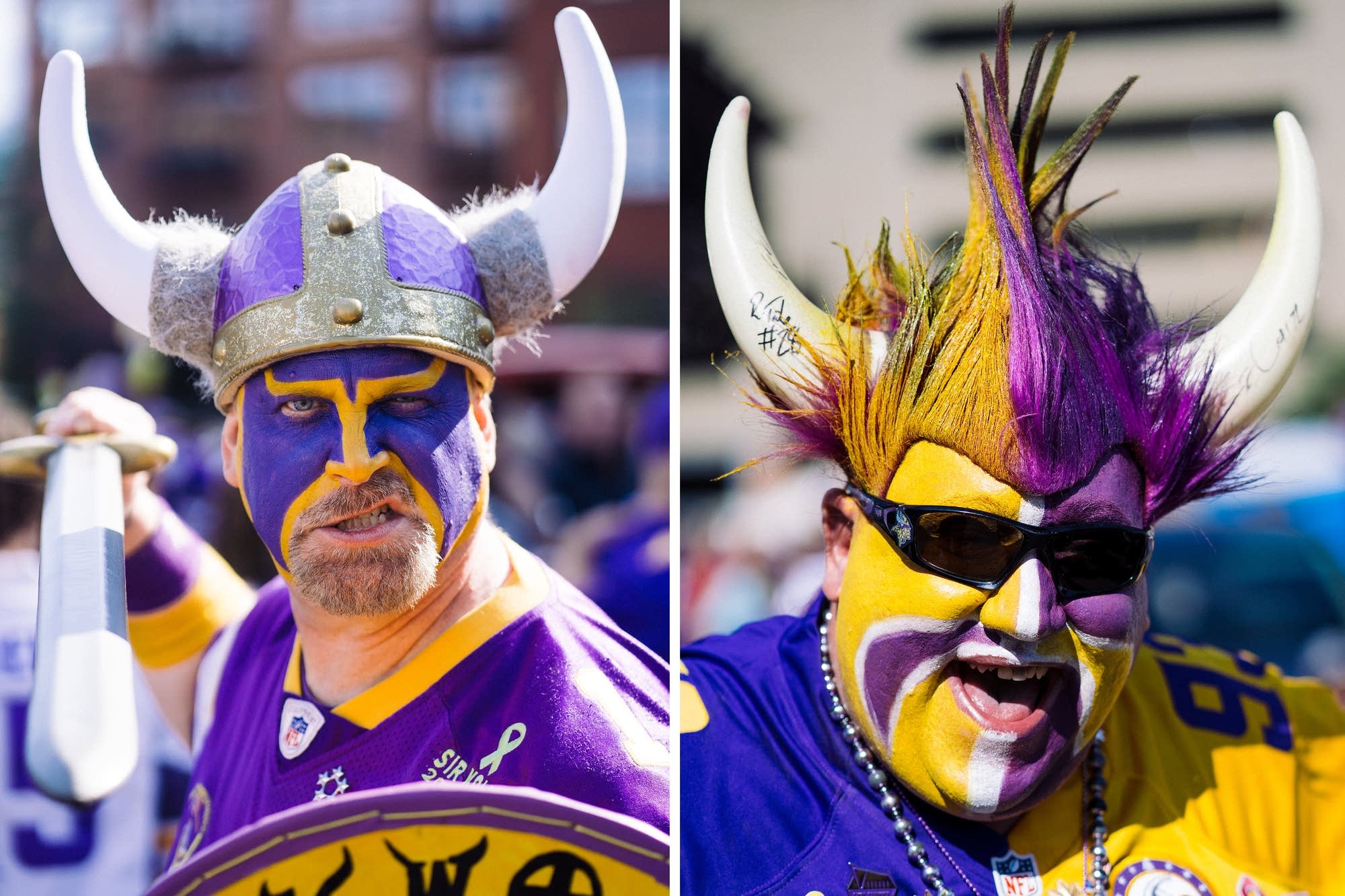 Photos Superfans With Flair At Vikings Opener Mpr News