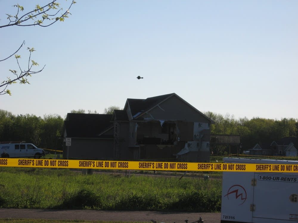 House with side ripped off