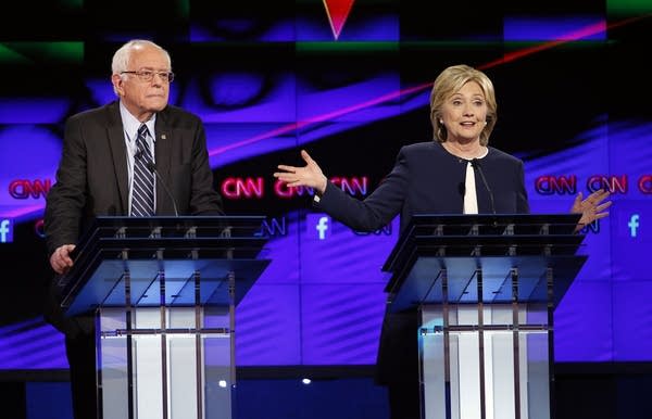 Bernie Sanders and Hillary Clinton