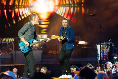 The Lumineers performing on stage