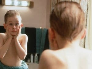 An iconic scene from 'Home Alone'