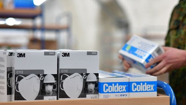 3M shares have risen after first quarter sales increased due to "strong demand" for personal safety products.