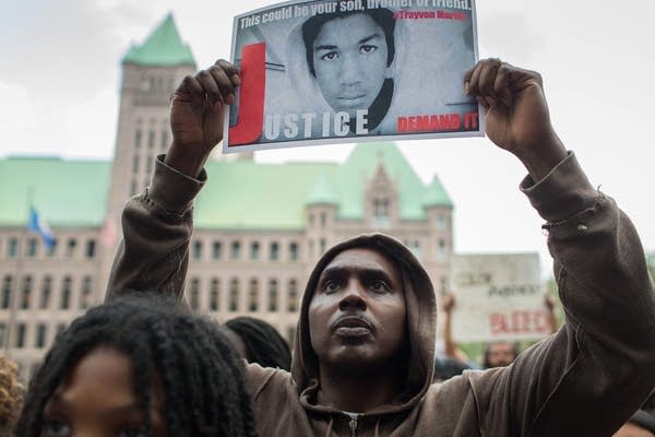 Photos: Protesters march for Trayvon Martin, Terrance Franklin