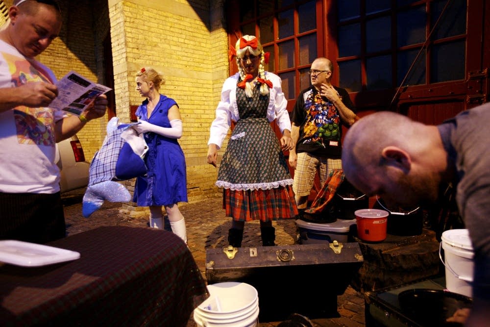 Preparing for the show