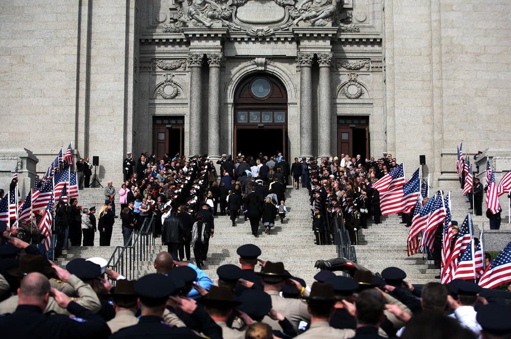 Photos Sgt. Joseph Bergeron funeral Minnesota Public Radio News