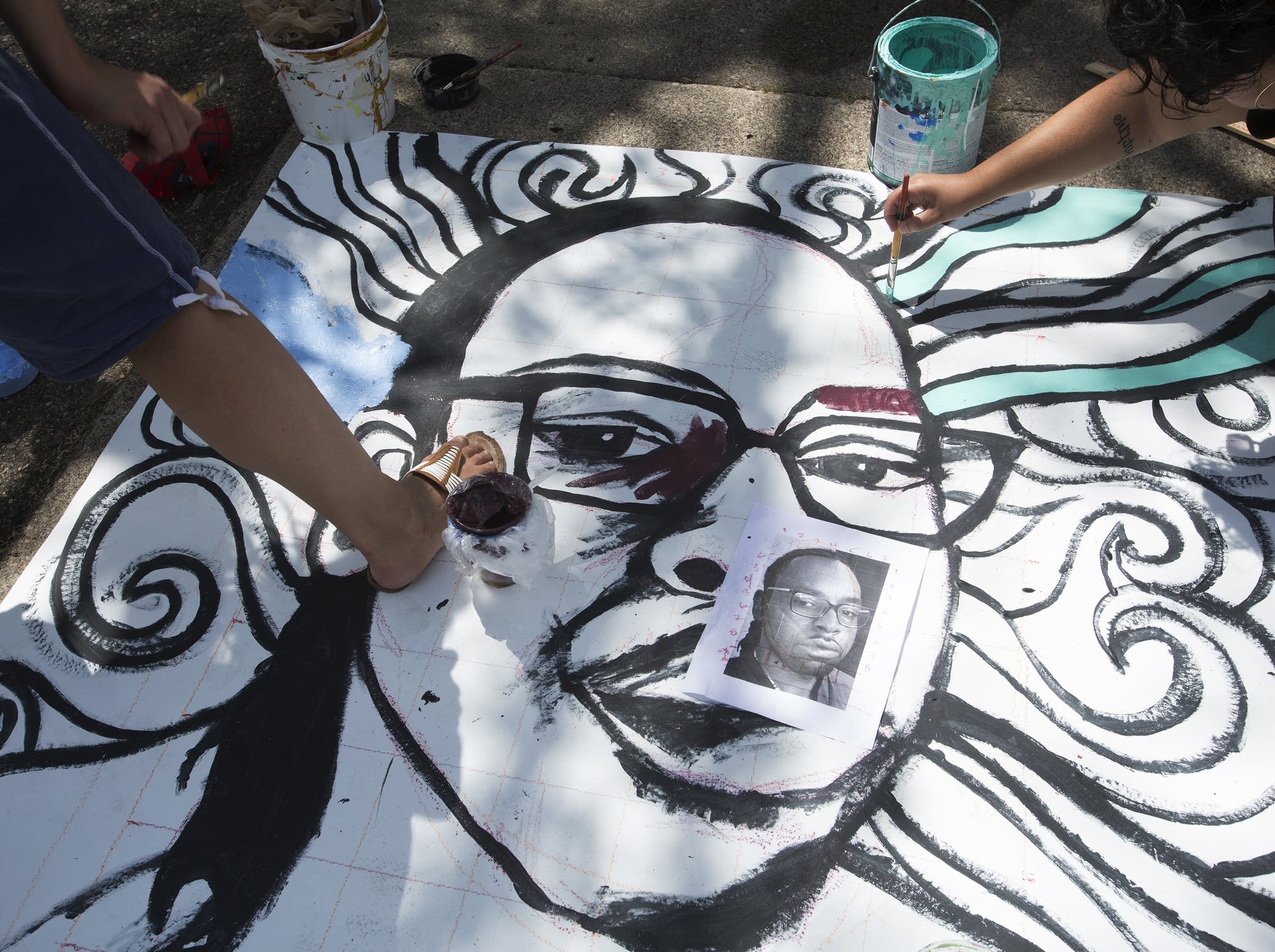 A mural of Philando Castile