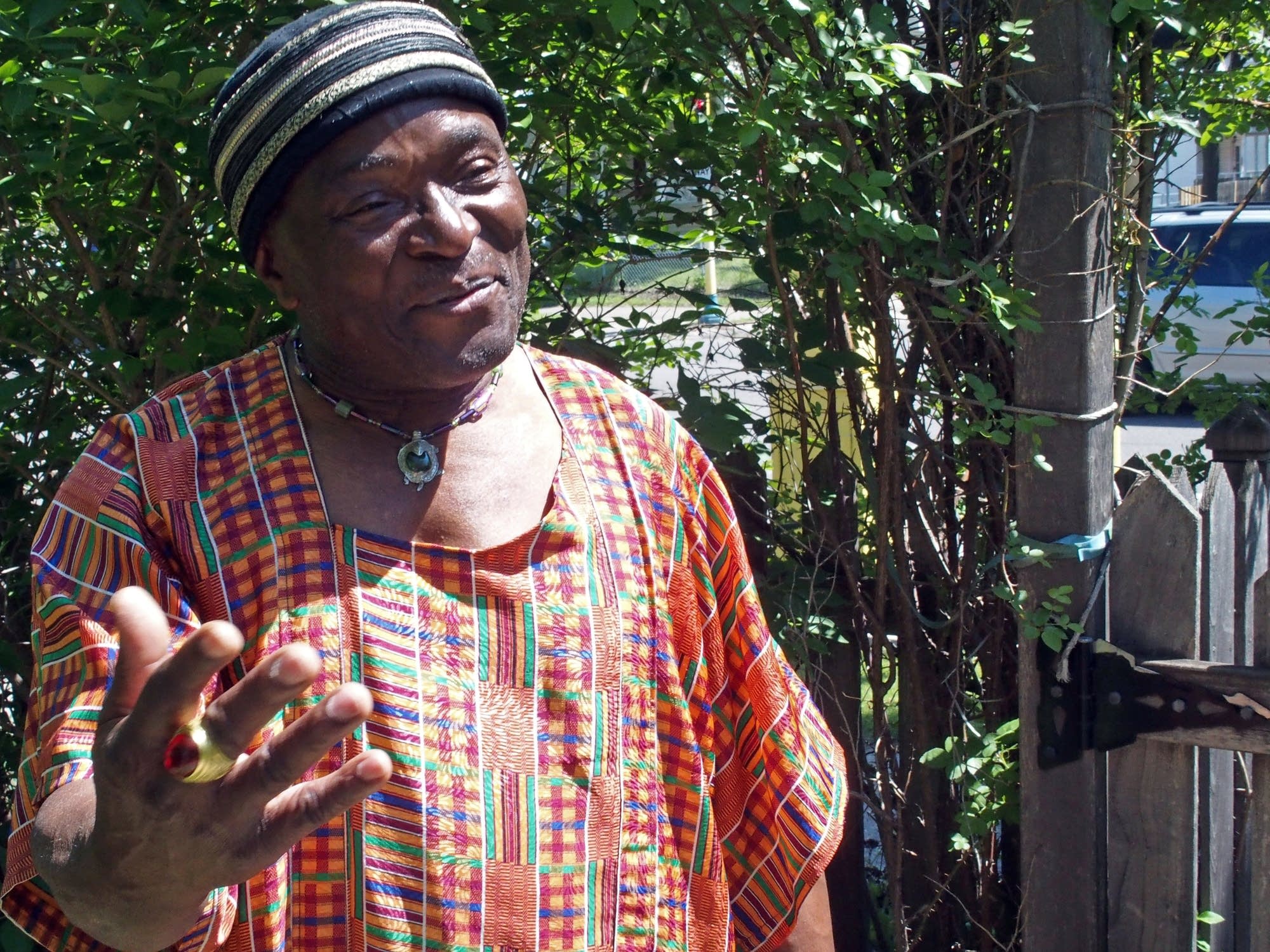 Siama Matuzungidi at his south Minneapolis home.
