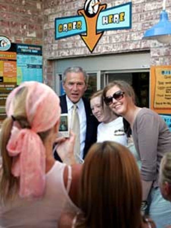 Bush stops in Wayzata