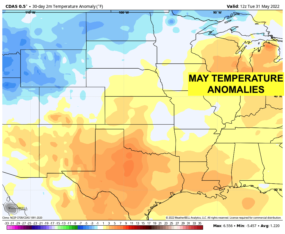 May temp anom