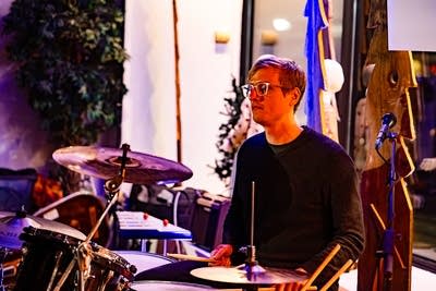 band performing on stage