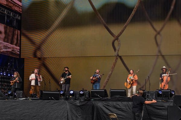 Trampled by Turtles perform at Farm Aid 40.