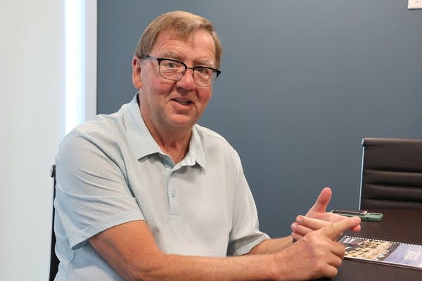 Marshall Mayor Bob Byrnes sits in City Hall