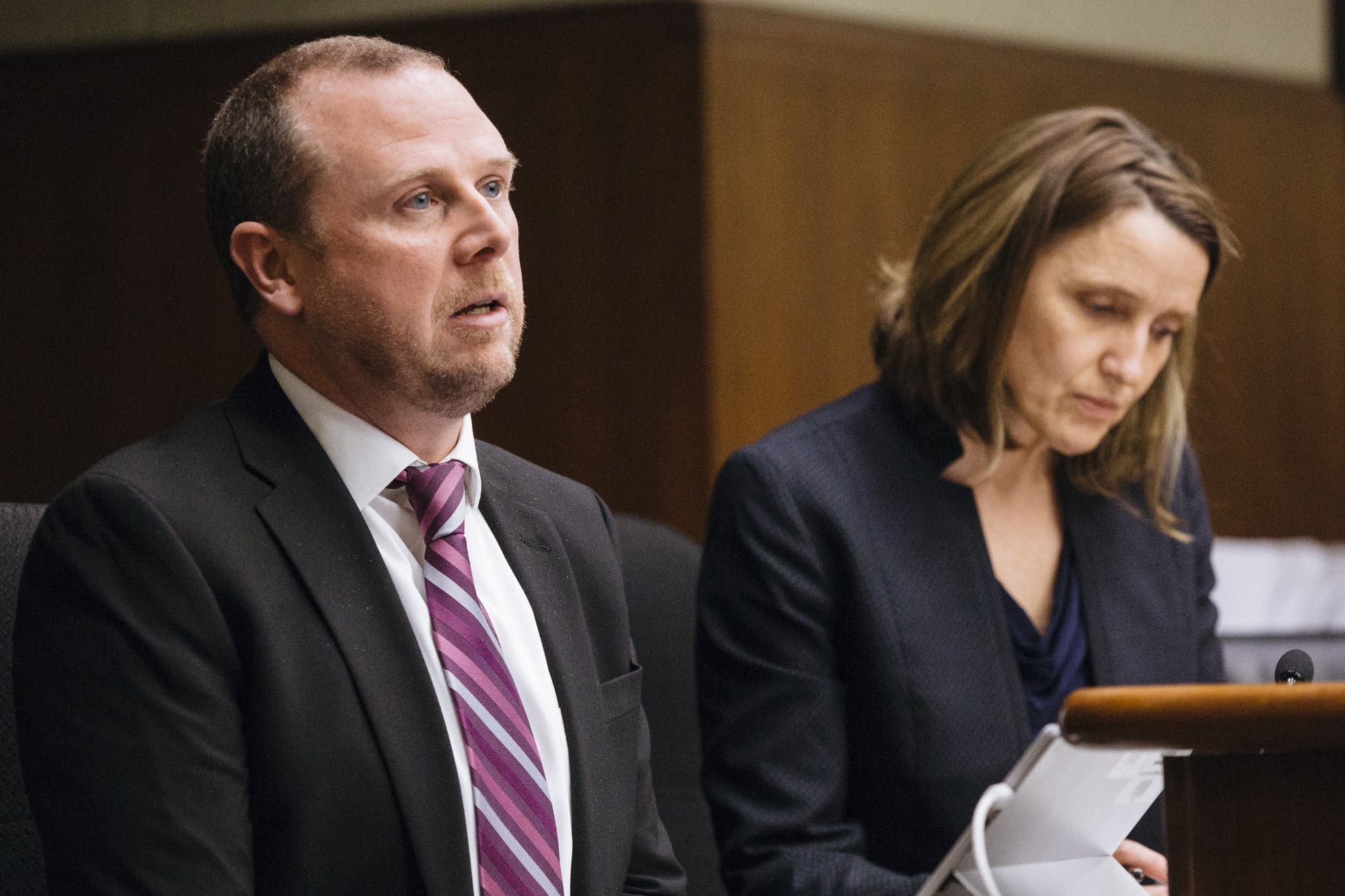 Dave Moredock speaks to the House Education Finance Committee