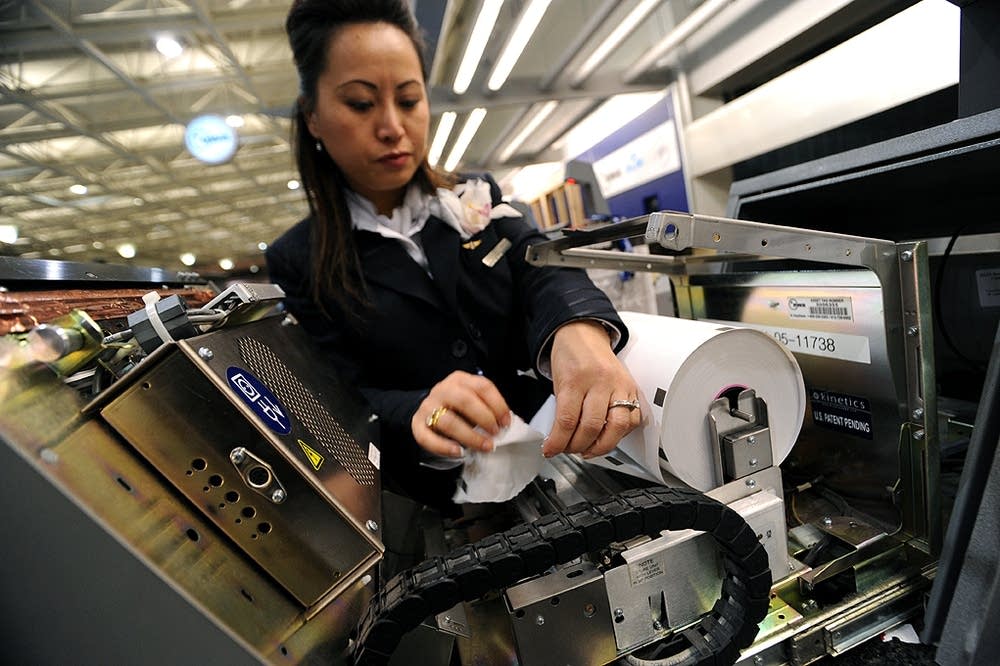 Ticket paper at the check-in kiosks changes too