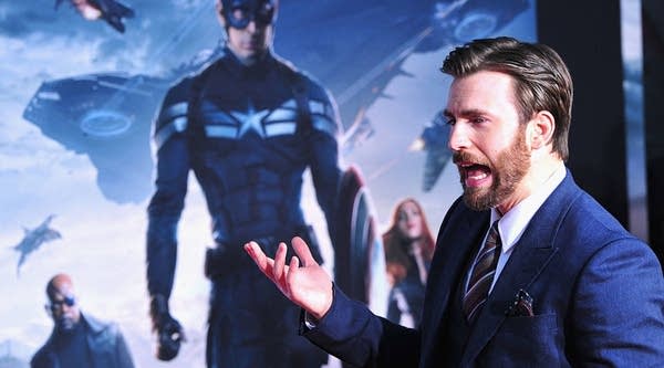 Actor Chris Evans arrives at the premiere Of Marvel's 'Captain America:The Winter Soldier on March 13, 2014 in Hollywood, California.