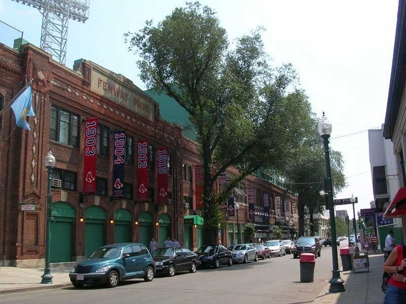 Outside Fenway Park