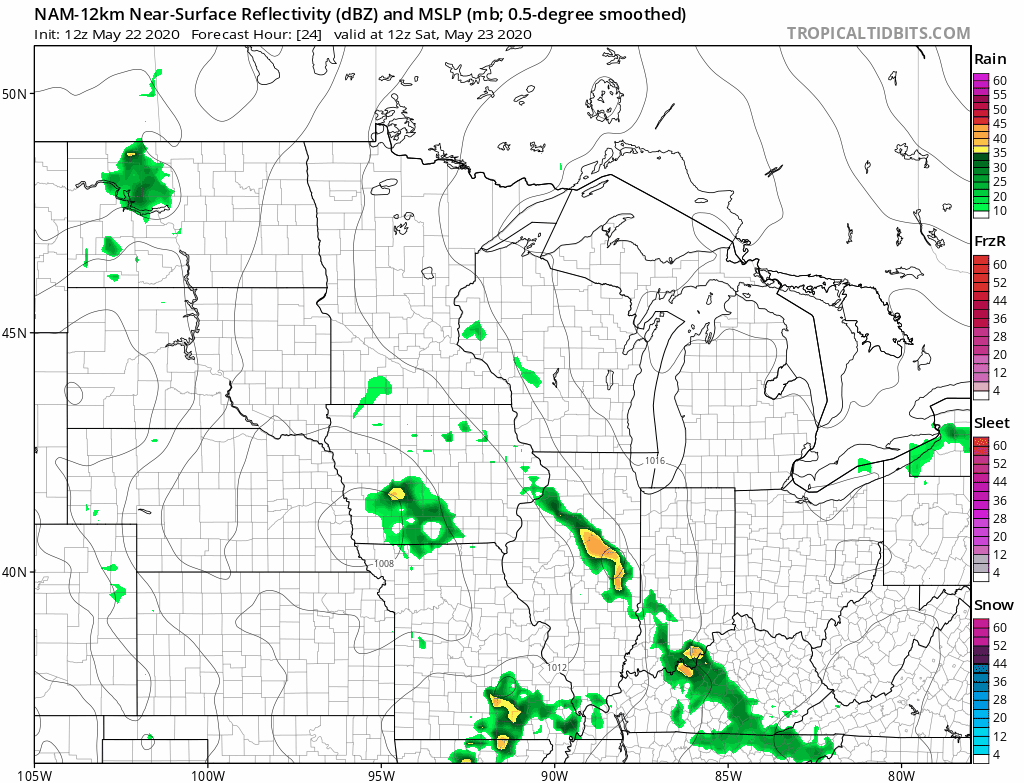 NOAA NAM model Saturday through Monday