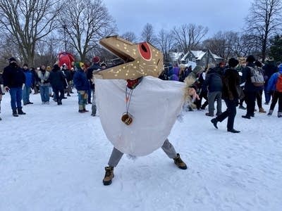 artists at protest