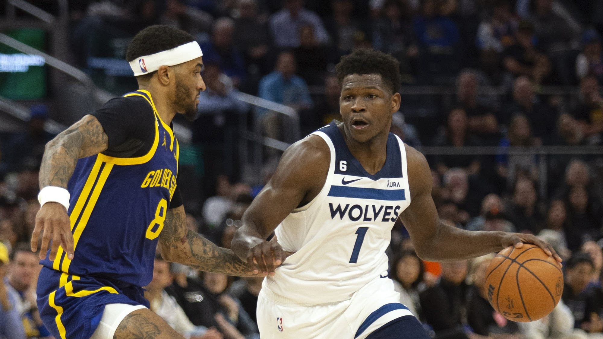 Towns makes 2 late 3pointers, lifts Wolves over Warriors MPR News