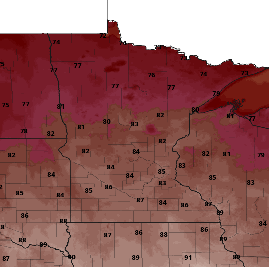 Few thunderstorms possible Friday, still warm; cooler weekend