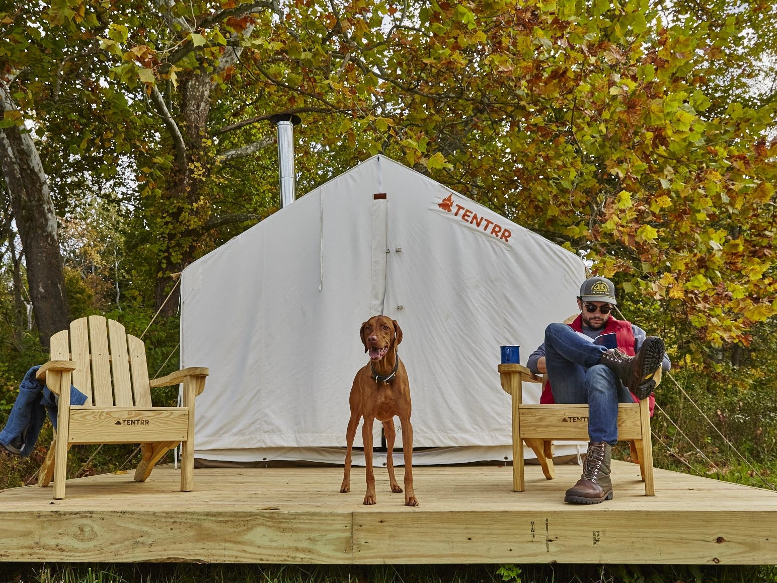 A Tentrr campsite.