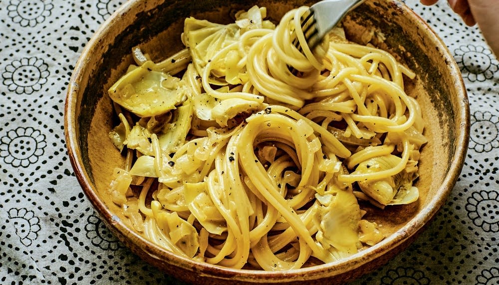 Artichoke Carbonara The Splendid Table