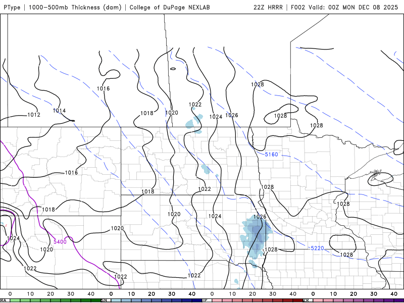 Forecast precipitation Sunday 6 p.m. to Monday 6 a.m. 
