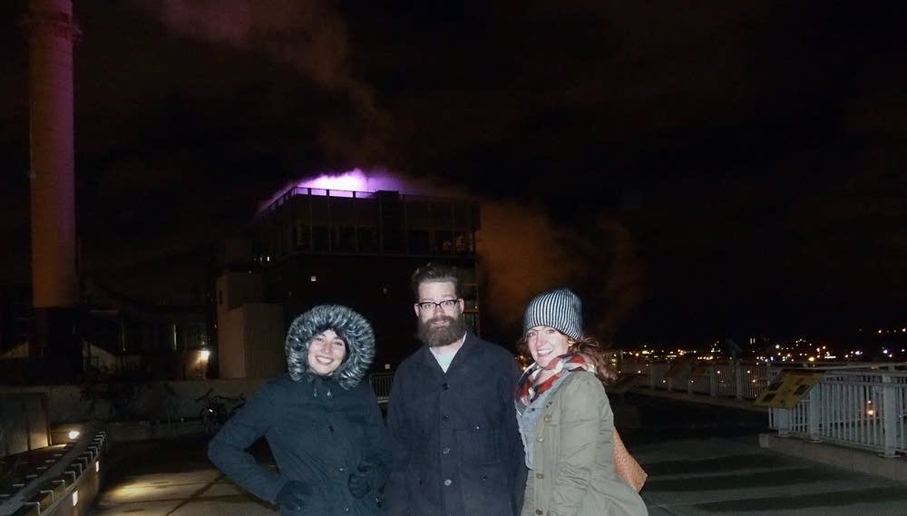Artists Asia Ward, Aaron Dysart and Emily Stover