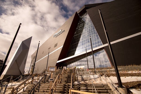 The U.S. Bank stadium is 90% complete.