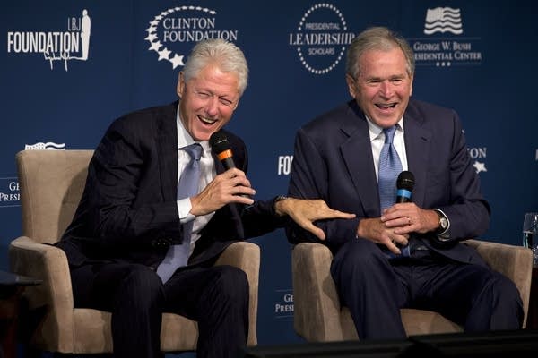 George W. Bush, Bill Clinton