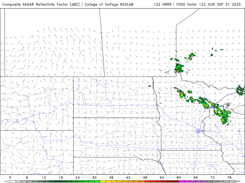 Forecast precipitation Sunday 7 a.m. to Monday 7 a.m.
