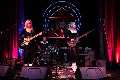 Band performing on stage