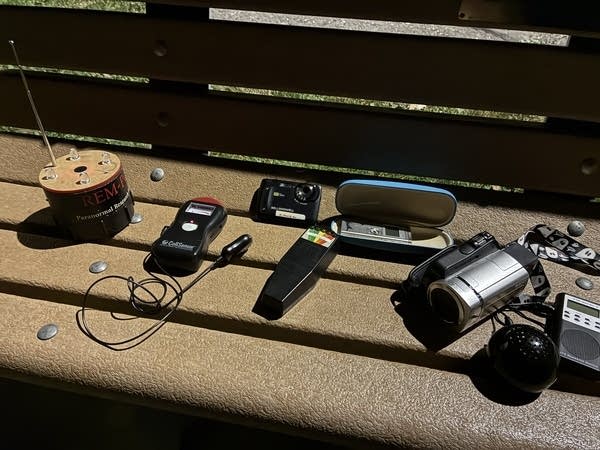 During a nighttime ghost tour led by Horvath Oct. 11, she shared some of the equipment she brings on paranormal investigations.