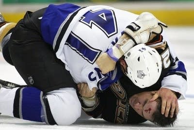 a hockey fight