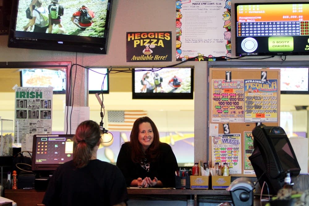 Joking with customers