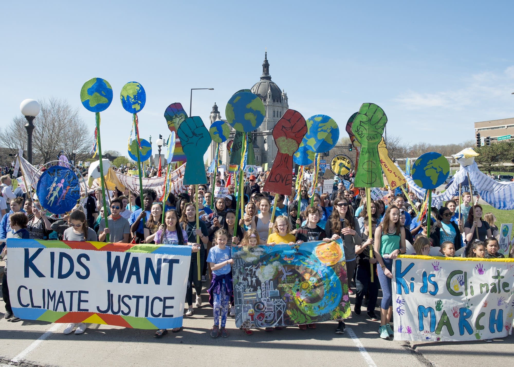 The Kids Climate March joins up with the March for Science.
