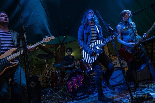 The Melismatics performing on stage